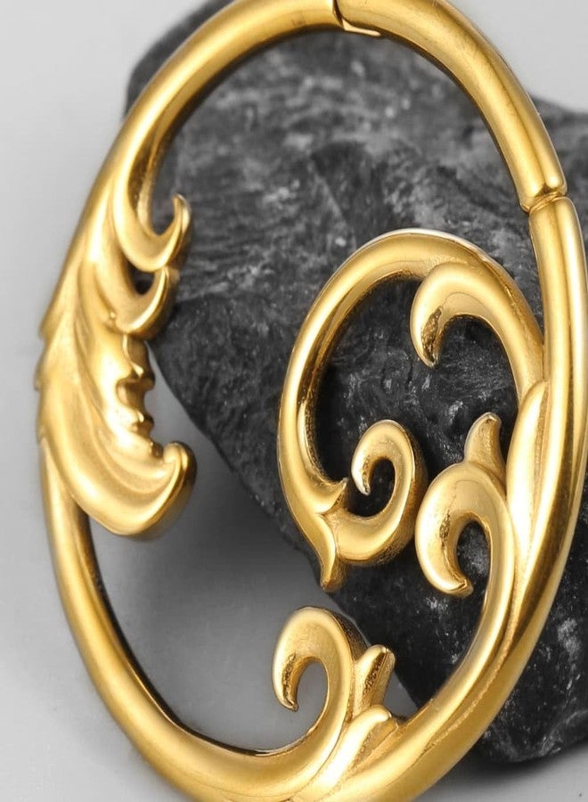Earblity 1 Pair ear weight Waves gauges 22gram for ear lobe in 4mm/6g Ear Tunnels Plugs 316 Stainless Steel Gold Earrings Weight Plugs Hypoallergenic expander Piercing Body Jewelry - Image 4